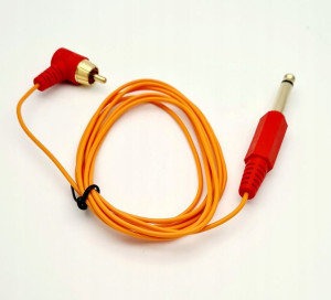 Kabel RCA Silikonowy przyłącze tatuażu light