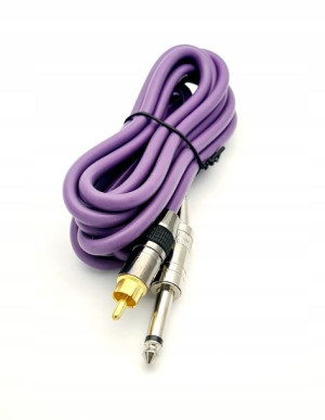 Kabel RCA Silikonowy przyłącze tatuażu LONG gruby