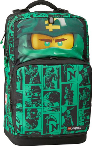 Plecak szkolny LEGO 24L - LEGO Mortensen Maxi Plus NINJAGO - green