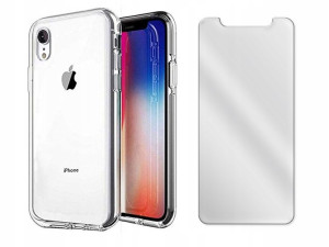 Etui Przezroczyste + Szkło do Apple iPhone XR CASE