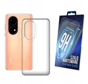 Etui Przezroczyste + Szkło Do Huawei P50 Obudowa