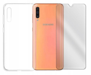 Etui Przezroczyste + Szkło Do Samsung Galaxy A50