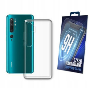 Etui Przezroczyste + Szkło Do Xiaomi Mi Note 10
