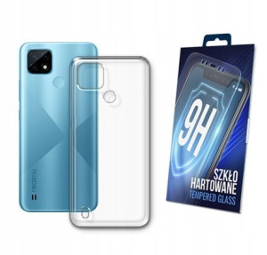 Etui Silikonowe + Szkło Do Realme C21 Obudowa Case