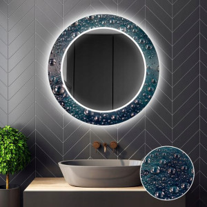 Lustro Okrągłe Dekoracyjne LED 01 60x60cm