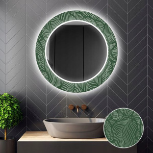 Lustro Okrągłe Dekoracyjne LED 02 60x60cm