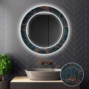 Lustro Okrągłe Dekoracyjne LED 05 100cm