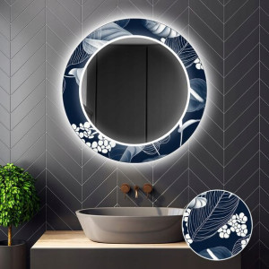 Lustro Okrągłe Dekoracyjne LED 06 60x60cm