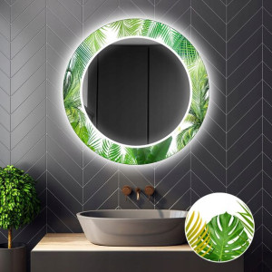 Lustro Okrągłe Dekoracyjne LED 07 80cm