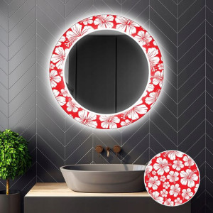 Lustro Okrągłe Dekoracyjne LED 10 70cm