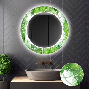 Lustro Okrągłe Dekoracyjne LED 13 70cm