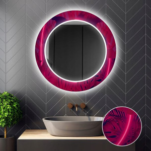 Lustro Okrągłe Dekoracyjne LED 20 60x60cm