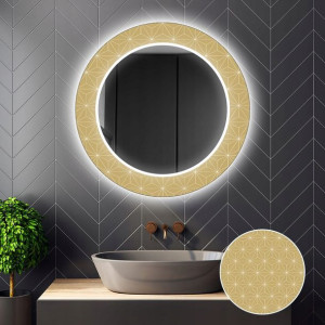 Lustro Okrągłe Dekoracyjne LED 23 80cm