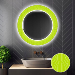 Lustro Okrągłe Dekoracyjne LED 28 100cm
