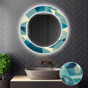 Lustro Okrągłe Dekoracyjne LED 30 90cm