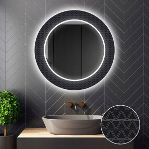 Lustro Okrągłe Dekoracyjne LED 35 80cm