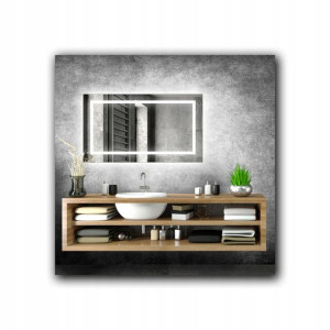 Lustro Podświetlane Rettangolo Led 01 80x60cm