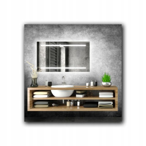 Lustro Podświetlane Rettangolo Led 02 80x60cm