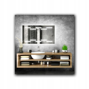 Lustro Podświetlane Rettangolo Led 09 100x70cm