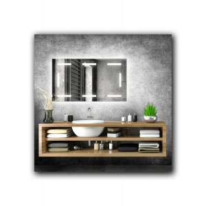 Lustro Podświetlane Rettangolo Led 26 80x60cm