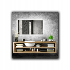 Lustro Podświetlane Rettangolo Led 28 120x80 cm