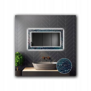 Lustro Łazienkowe Dekoracyjne LED 01 100x70