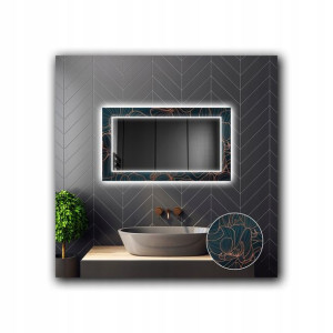 Lustro Łazienkowe Dekoracyjne LED 05 100x70