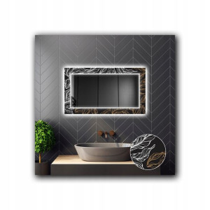 Lustro Łazienkowe Dekoracyjne LED 17 120x80