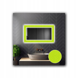 Lustro Łazienkowe Dekoracyjne LED 28 120x80