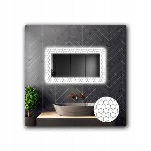 Lustro Łazienkowe Dekoracyjne LED 31 80x60