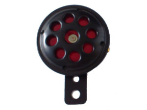 Sygnał Dźwiękowy  Klakson 71 mm 12v czarno-czerwony