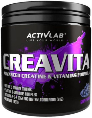 Creavita monohydrat kreatyny + tauryna - suplement diety Winogrono 300 g -