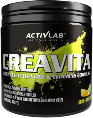 Creavita monohydrat kreatyny + tauryna - suplement diety Cytryna Limonka 30