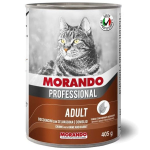 Morando Pro Mokra Karma Dla Kota Kawałki Dziczyzna z Królikiem 405 g