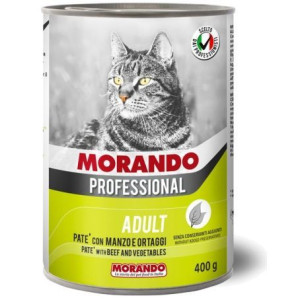 Morando Pro Mokra Karma Dla Kota Pasztet z Wołowiną i Warzywami 400 g