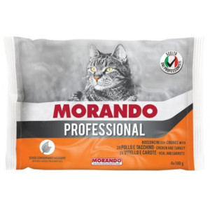 Morando Pro Mokra Karma Dla Kota 2 x Kurczak i Indyk 2x Cielęcina i Marchew