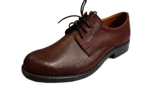 Skorzane BUTY MESKIE szerokie TĘGOSĆ H brąz 43