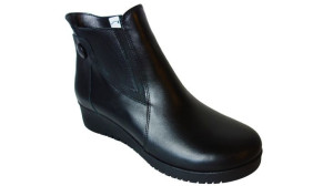 Botki damskie czarne koturn 3cm nr.37