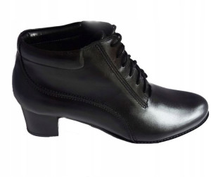 SKÓRZANE BOTKI szerokie tęg 2X H OBCAS 5,5 cm 39