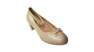 Czółenka damskie beż obcas 6cm nr.38,5