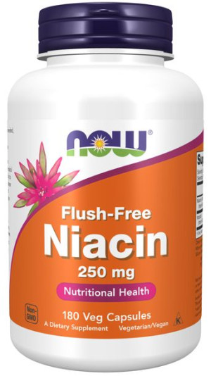 Niacyna flush-free (Niacin) 250 mg (180 kaps.)