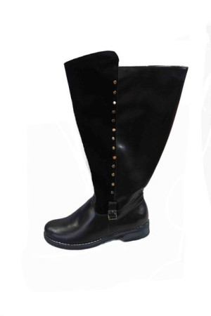 -20% skórzane KOZAKI SZEROKA cholewka aż 43 cm nr 41