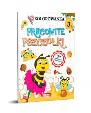 Kolorowanka Pracowite pszczółki z naklejkami