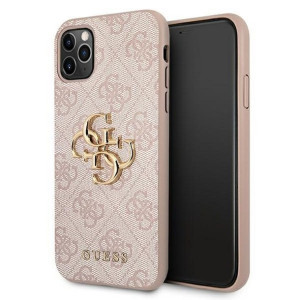 Guess nakładka do iPhone 11 Pro GUHCN584GMGPI różowa hard case 4G Big Metal