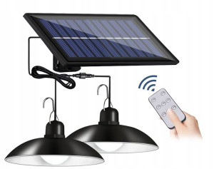 Zestaw 2x Żyrandol Wisząca Lampa Solarna Led Pilot