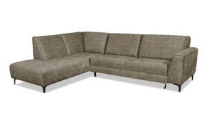 LEWY Duży beżowy narożnik LUNA do salonu kanapa narożna sofa rogówka