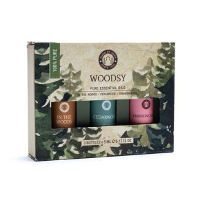 Zestaw olejków eterycznych do aromaterapii Woodsy