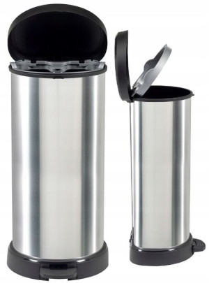 Kosz Na Śmieci Metalizowany Curver Deco Bin 40l