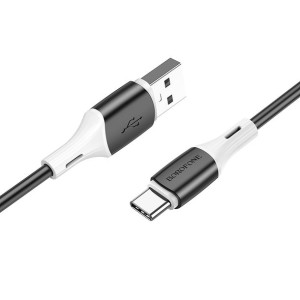 Borofone Kabel BX79 USB na Typ C 3A 1 metr czarny