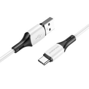 Borofone Kabel BX79 USB na Typ C 3A 1 metr biały